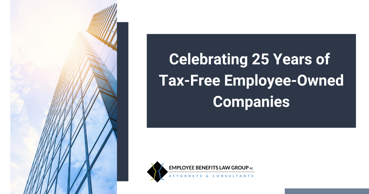Celebrating 25 Years of TaxFree Employeeowned Companies Employee